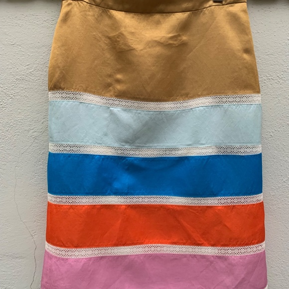 JCrew Ribbon Colorblock Pencil Skirt - Picture 2 of 8